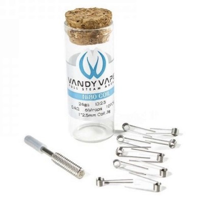 Vandy Vape Ni80 24ga 0.4ohm Prebuilt Coils